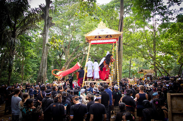 Cerimonia cremazione nella Monkey Forest, Ubud-Bali