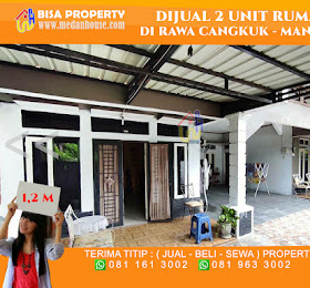 dijual 2 unit rumah di jl.rawa cangkuk mandala medan 600jt 1 Unit <del>Rp 1,4 Miliar (2Unit Rumah)</del> <price>Rp. 1,2 Miliar (nego 2Unit Rumah) </price> <code>rumahdirawacangkukmandala</code>