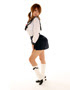 leah dizon schoolgirl outfit