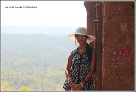 travel blogger Anamika at Chapora Fort, North Goa