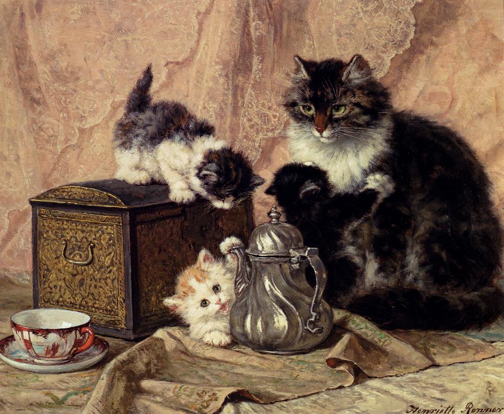 Paintings of Spring  Henriette Ronner Knip  31 mai 1821 