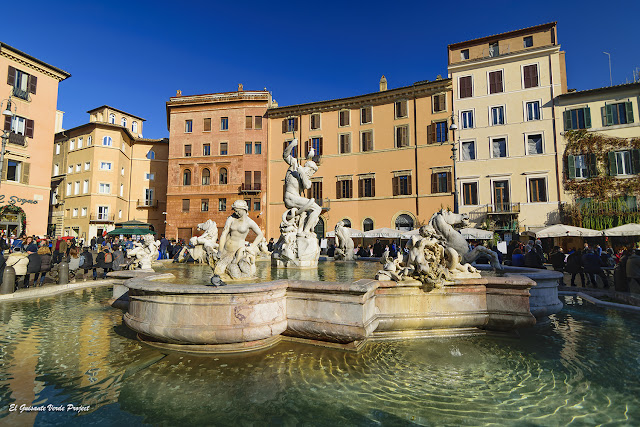 Fuente de Neptuno en Piazza Navona - Roma, por El Guisante Verde Project