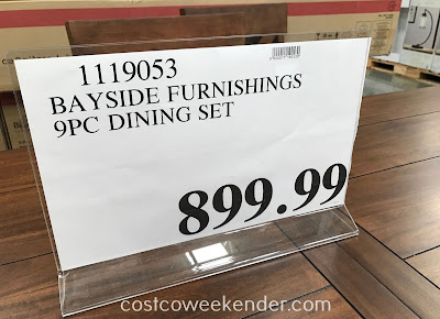 Deal for the Bayside Furnishings 9-piece Dining Set at Costco