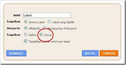label cloud