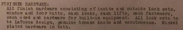 buying a house from Sears--letters from Sears