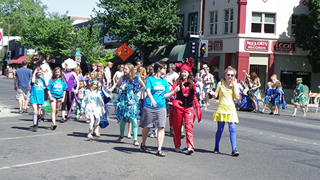  Everyone get out of the house and join in the exciting parade on Pioneer day in the city of Chico.