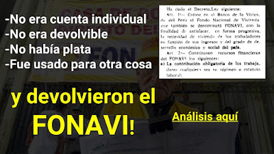 ANALISIS LEGAL Devolvieron el FONAVI devolverán la ONP los fonavistas lograron que les devuelvan sus fondos