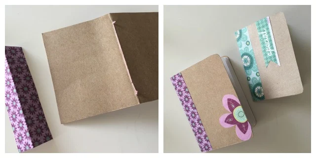 Reciclar cajas de cereal: libreta de notas | http://bizcochosysancochos.blogspot.com/