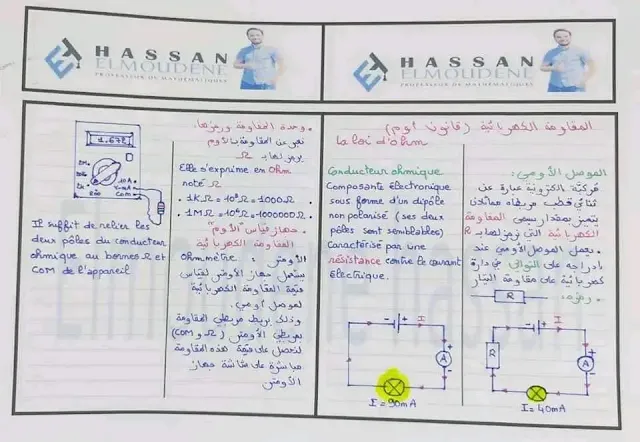 جميع دروس الكهرباء الثالثة اعدادي . استعدادا للجهوي.