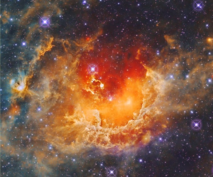 Formação estelar na Nebulosa do girino