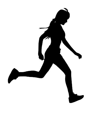 Silhouette, woman, running, run, fitness, sports, outdoor, marathon,speed,, people, body, clothing, exercise, legs, female, thin, healthy, hairstyle,hair