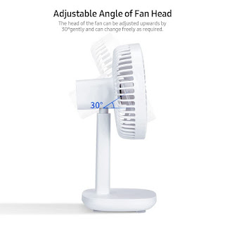 Kipas Angin Stand RADIONICS F6 Fan Stand Desktop Charging Fan