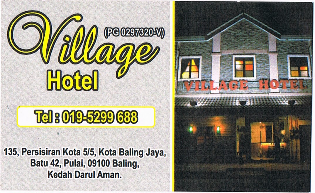 Hari hari yang ku lalui...: Village Hotel Baling