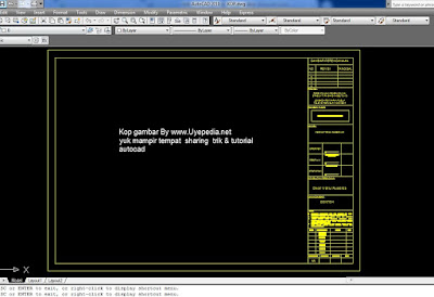 KOP GAMBAR AUTOCAD LENGKAP + KETERANGAN DWG