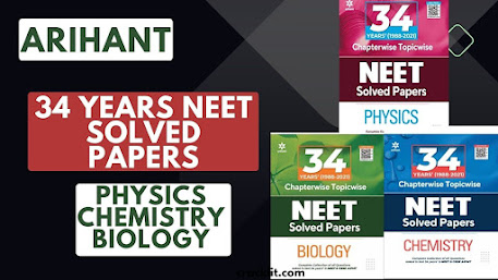 Arihant 34 years NEET Chapterwise PYQ PDF free download (Physics, Chemistry & Biology)