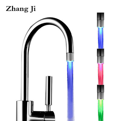  What is the color of water? Blue ? No no!!! Water is transparent !!! Don't worry! Now You can give it a color : with Cool Faucet Light RGB Color Blinking