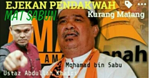 [Video] Ustaz Abdullah Khairi 'Sabunkan' Mat Sabu 