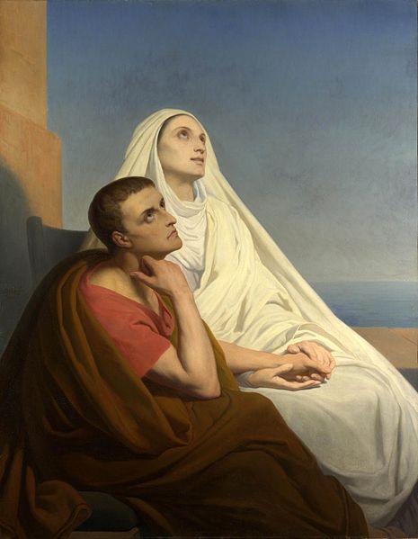 Pintura Santo Agostinho e Mônica de Ary Scheffer
