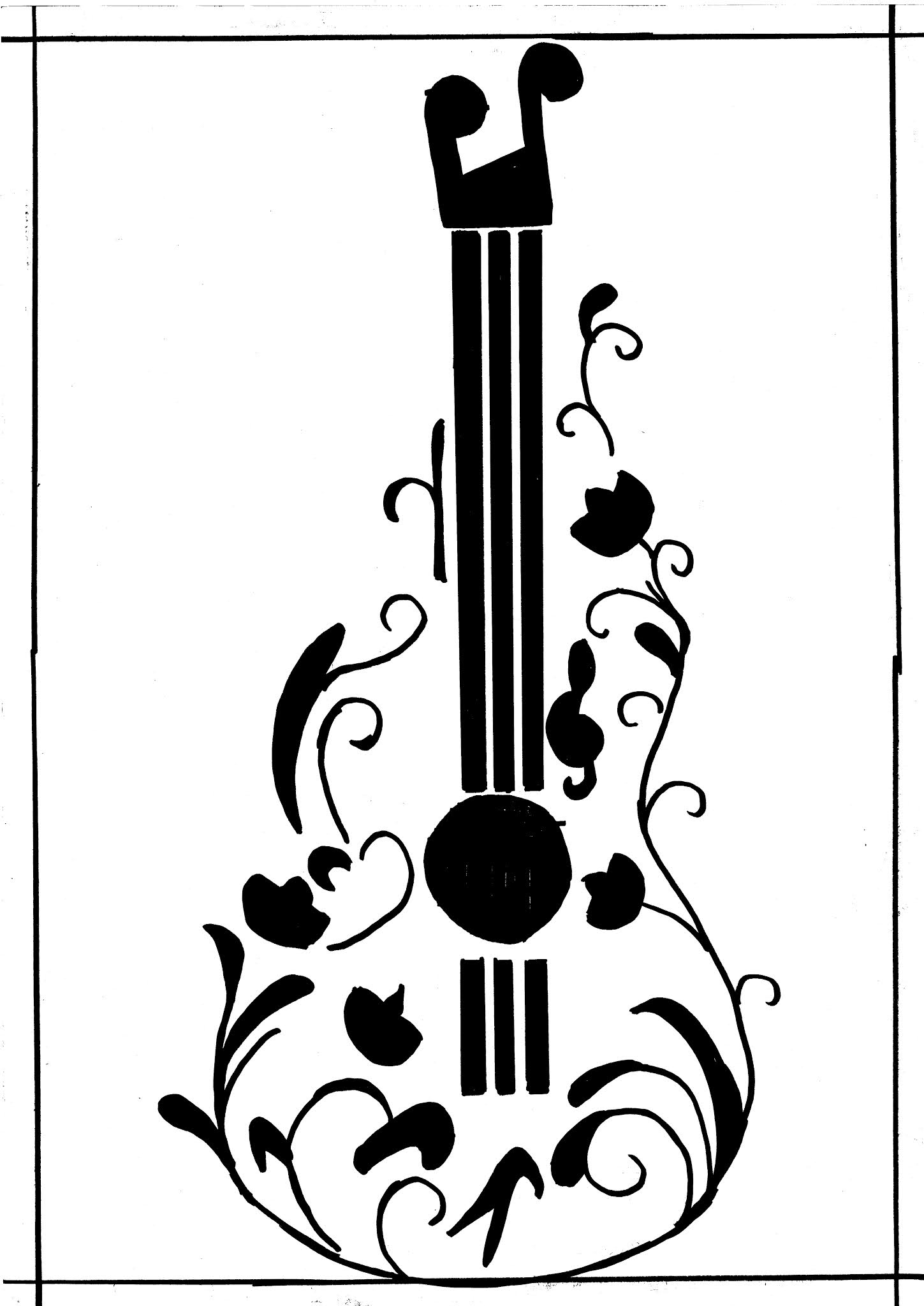 Guitar Drawing