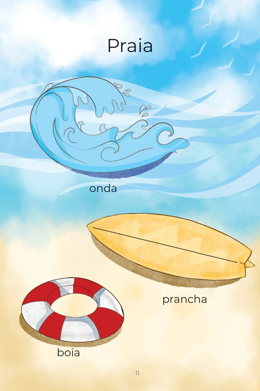 Praia onda prancha boia