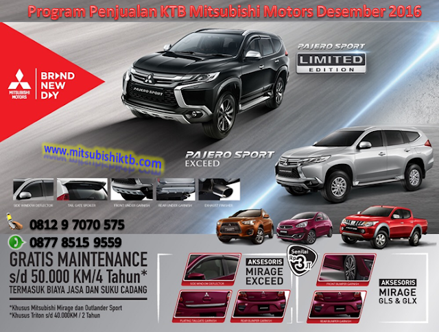 Program Penjualan KTB Mitsubishi Motors Desember 2016