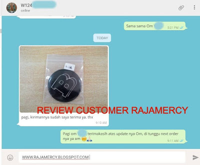 Review Customer Rajamercy Pembelian Emblem Stir Brabus