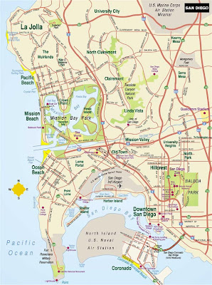 map of San Diego