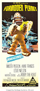 FORBIDDEN PLANET. Australia. Daybill: 34 x 76 cms. Imprenta: W. E. Smith Limited, Sydney- PLANETA PROHIBIDO. Forbidden Planet. 1956. Estados Unidos. Dirección: Fred McLeod Wilcox. Reparto: Walter Pidgeon, Anne Francis, Leslie Nielsen, Warren Stevens, Jack Kelly, Richard Anderson, Earl Holliman, George Wallace.