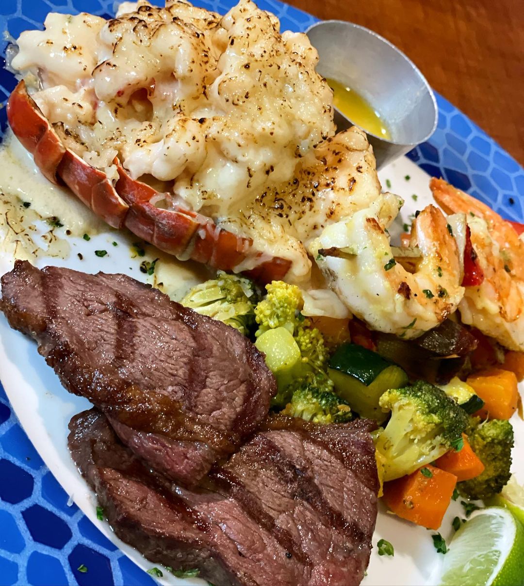 Caribbean LOBSTER paired with our famous PICANHA