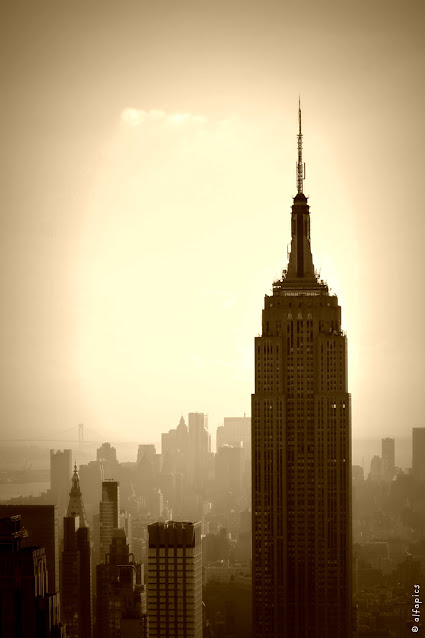 Empire state building visto dal Top of the Rock-New York