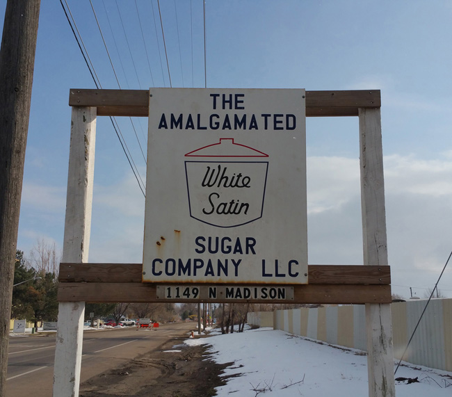 Abandoned buildings of the White Satin Amalgamated Sugar Company in Loveland, Colorado