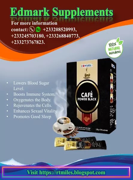 Edmark Power Black Coffee lowers blood sugar