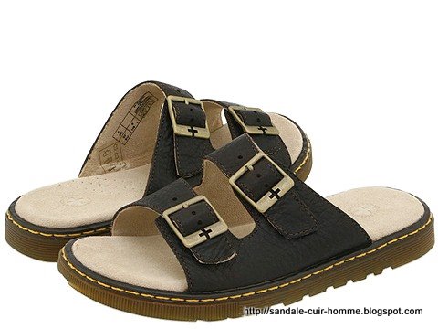 Sandale cuir homme:A1493~[675436]