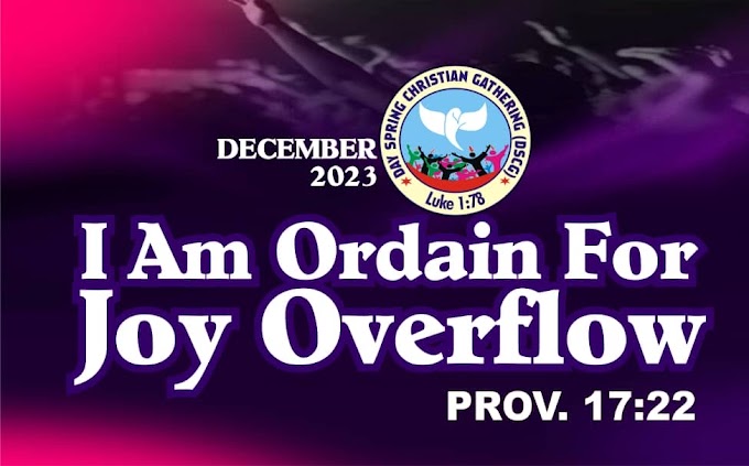 Ordained for Joy Overflow: Embracing Proverbs 17:22 at DaySpring Christian Gathering