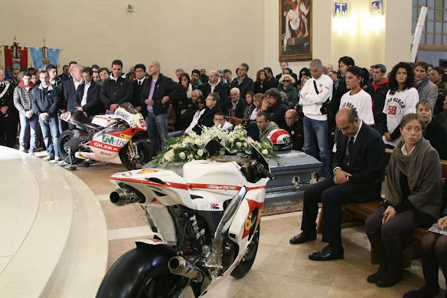 Marco Simoncelli's Funeral (Photos)