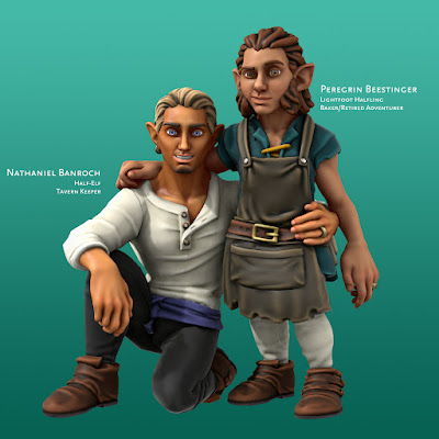 pery and nate - baker and retired adventurer, tavern owner