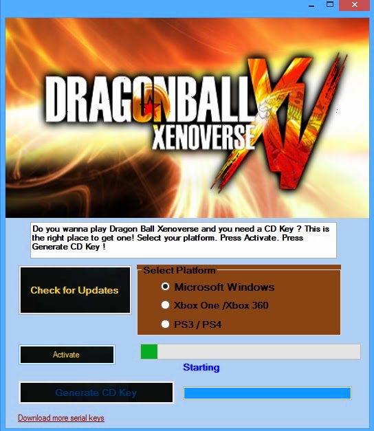 dragon ball xenoverse  free serial hack key 