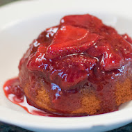 Strawberry upside down cakes