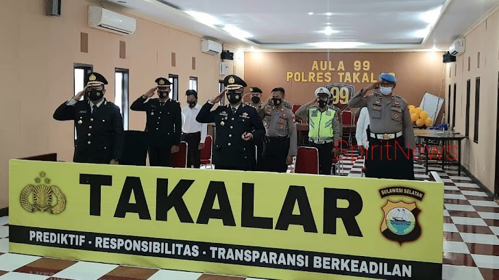 Berlangsung Virtual, Kapolres Takalar Ikuti Upacara Hari Lahir Pancasila