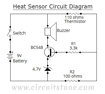 Heat sensor circuit