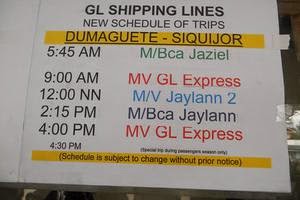dumaguete siquijor ferry schedule
