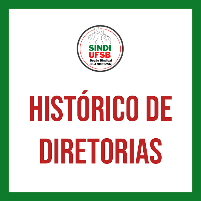 SindiUFSB divulga seu histórico de diretorias