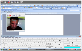 Interfaz del usuario utilizando Word y un teclado virtual