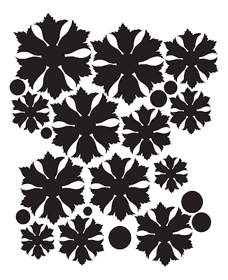 Free ornate flower template PDF