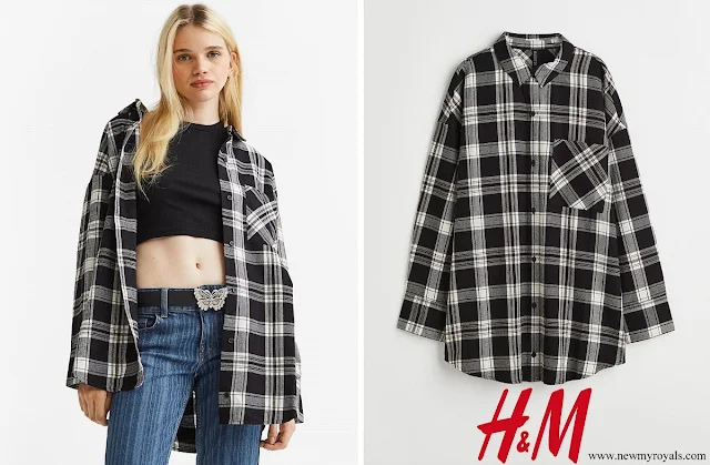 Infanta Sofia wore H&M Oversized Flannel Shirt