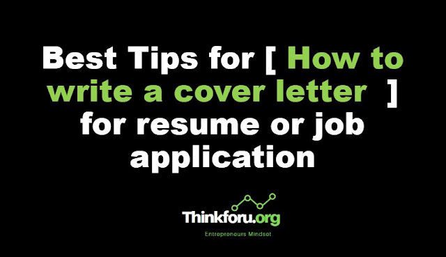 Cover Image of Best Tips for [ How to write a cover letter  ] for resume or job application