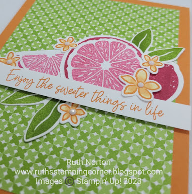 stampin up, sweet citrus