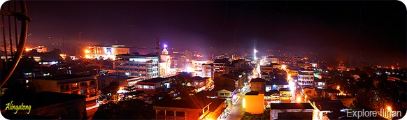 Night shot of Iligan City downtown area