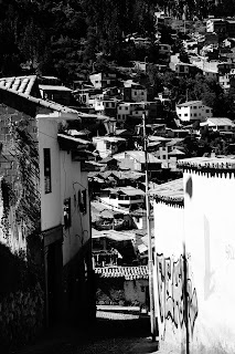 Cusco en noir et blanc