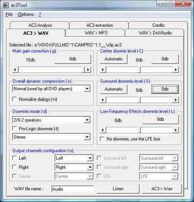 AC3Tool channel extractor